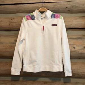 Vineyard Vines White Shep Shirt Lg.